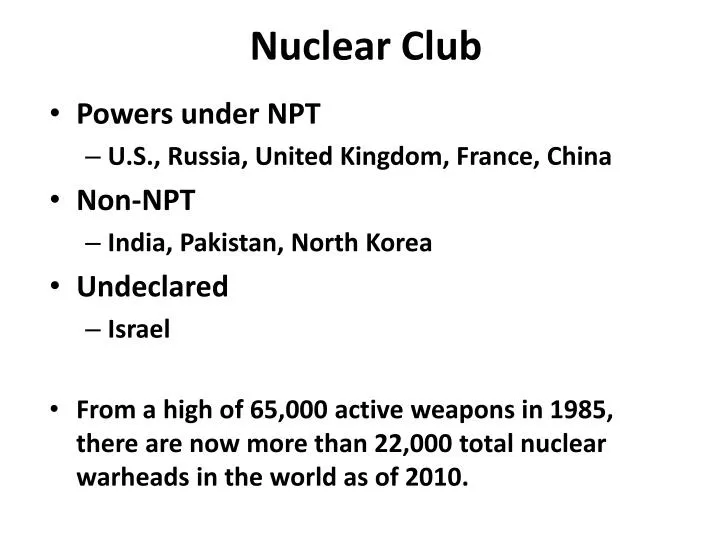 nuclear club