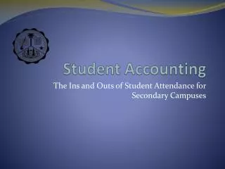 Student Accounting