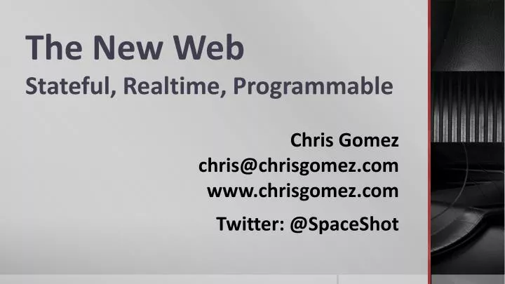 the new web stateful realtime programmable