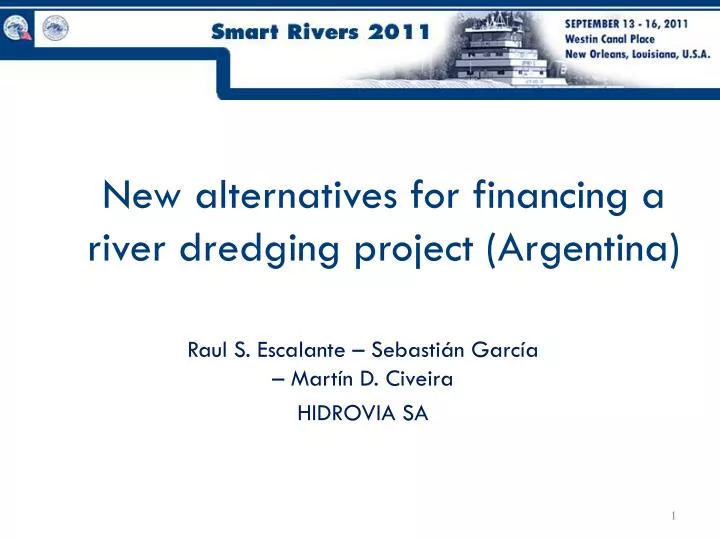 new alternatives for financing a river dredging project argentina