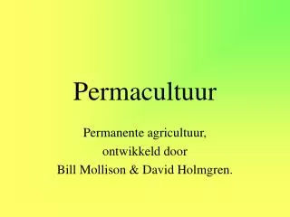 permacultuur