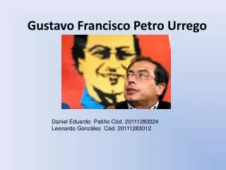 gustavo francisco petro urrego