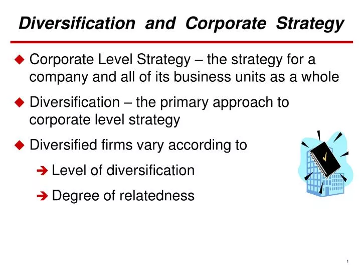 diversification and corporate strategy