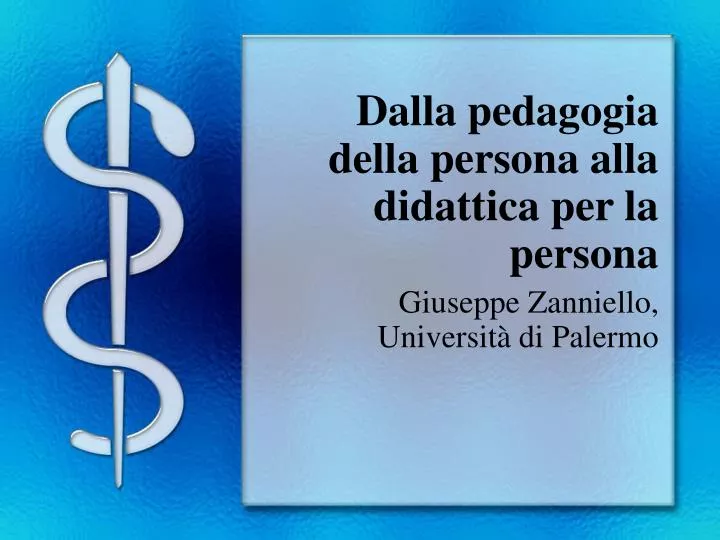 dalla pedagogia della persona alla didattica per la persona