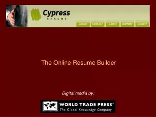The Online Resume Builder
