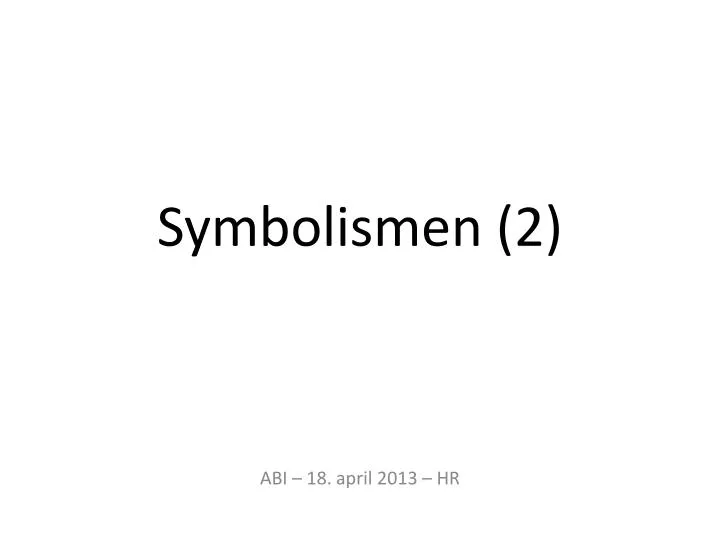 symbolismen 2