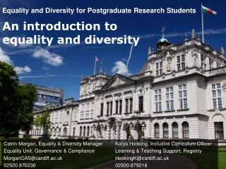 Equality and Diversity for Postgraduate Research Students