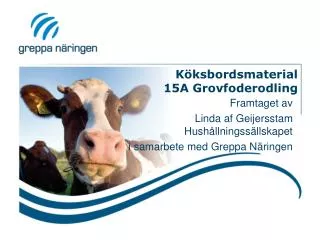 k ksbordsmaterial 15a grovfoderodling