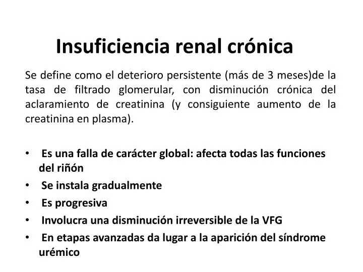 insuficiencia renal cr nica