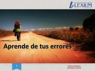 aprende de tus errores