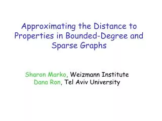 Approximating the Distance to Properties in Bounded-Degree and Sparse Graphs