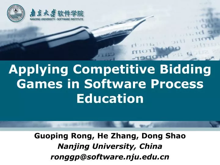 applying competitive bidding games in software process education