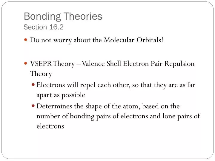 bonding theories section 16 2