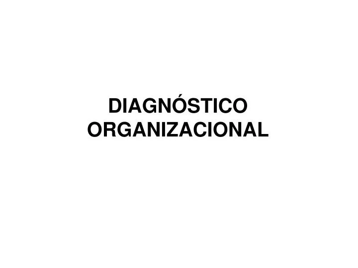 diagn stico organizacional