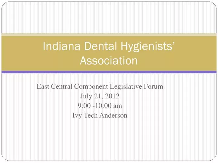 indiana dental hygienists association