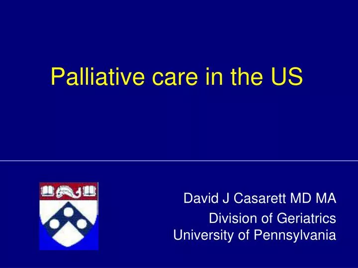 palliative care in the us