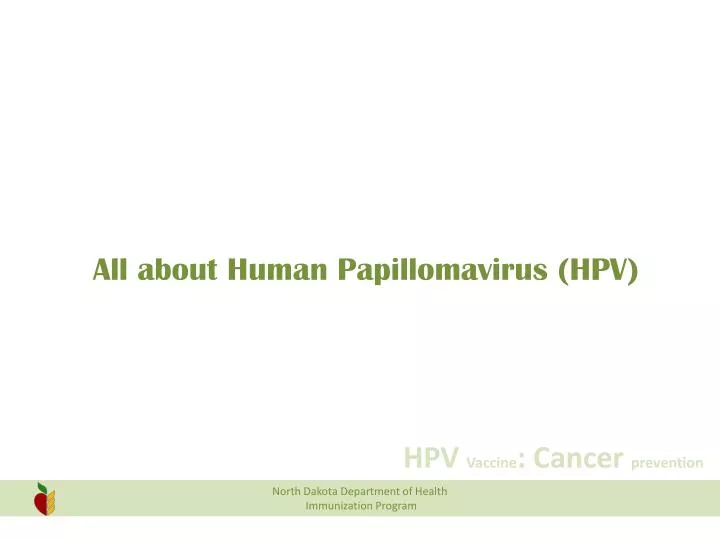 All about Human Papillomavirus (HPV)