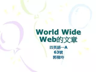 world wide web