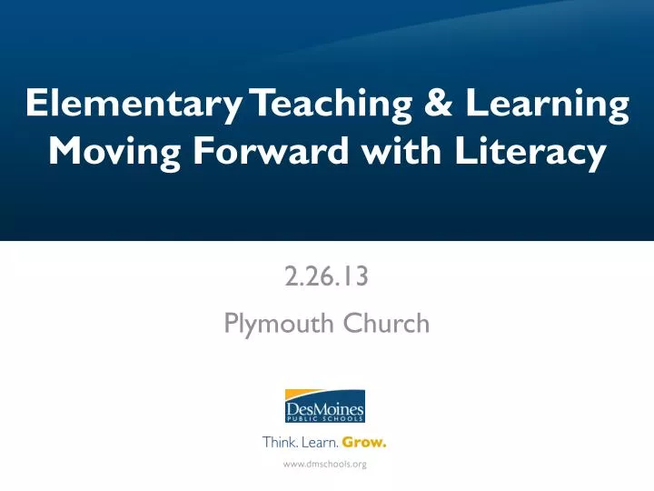 elementary teaching learning moving forward with literacy