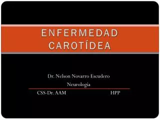 enfermedad carot dea