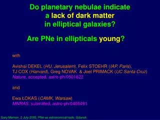 Do planetary nebulae indicate a lack of dark matter in elliptical galaxies?
