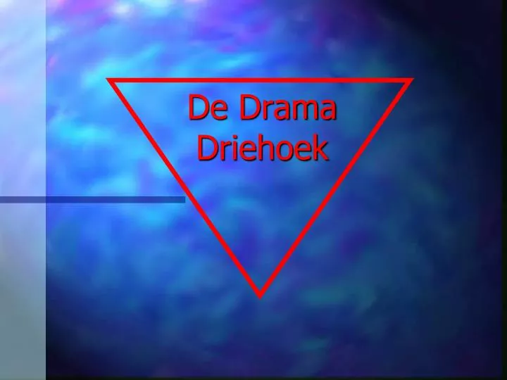 de drama driehoek