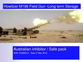 Australian inhibitor / Safe pack ARN 104000012 Date 21 Mar 2012