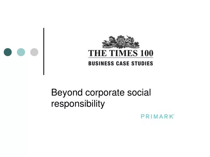 beyond corporate social responsibility