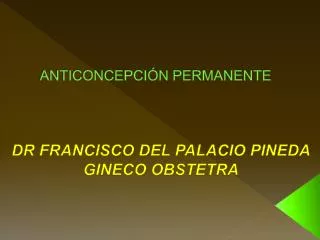 anticoncepci n permanente