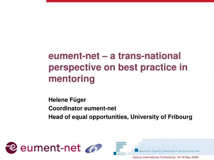 eument net a trans national perspective on best practice in mentoring