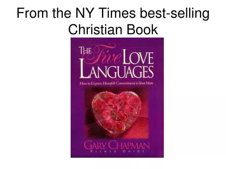 from the ny times best selling christian book