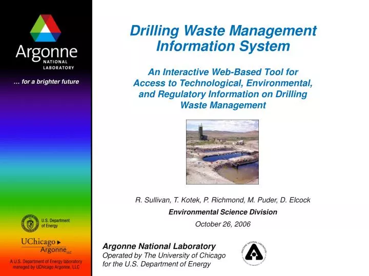 drilling waste management information system
