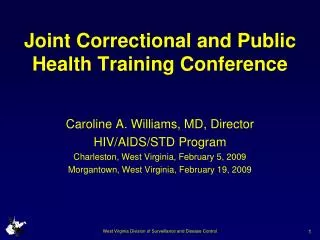 Joint Correctional and Public Health Training Conference