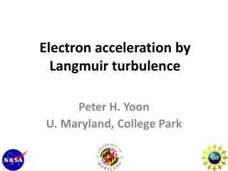 Electron acceleration by Langmuir turbulence
