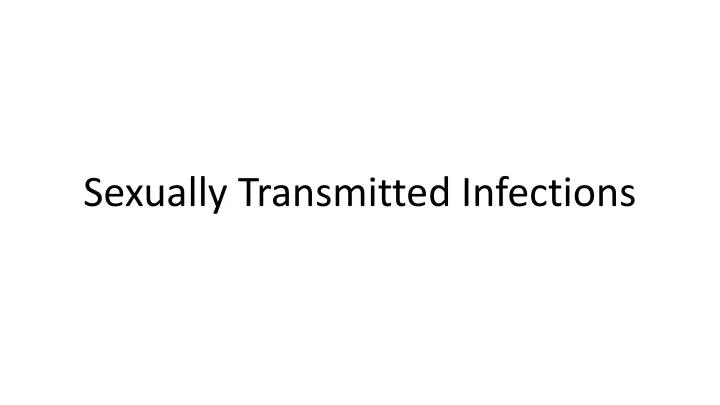 sexually transmitted infections