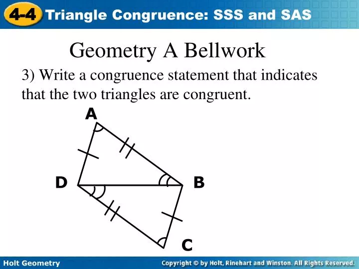 geometry a bellwork