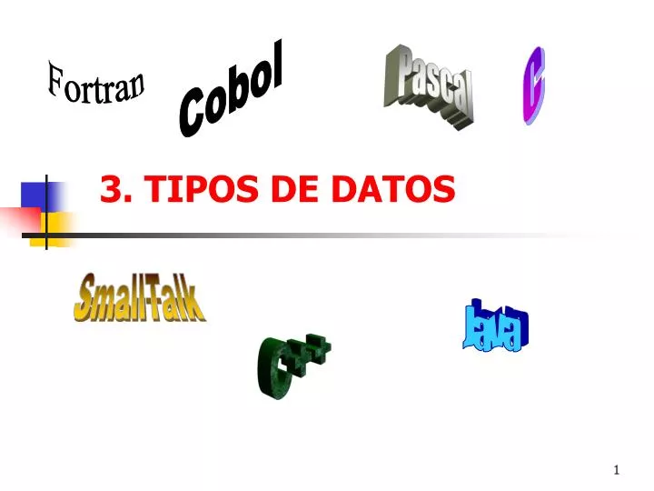 3 tipos de datos