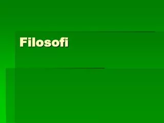 filosofi