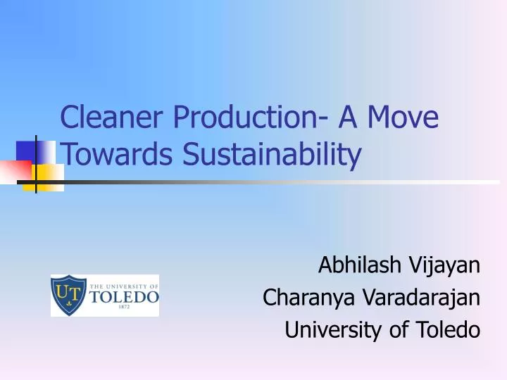 cleaner production a move towards sustainability