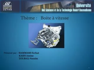 th me boite vitesse