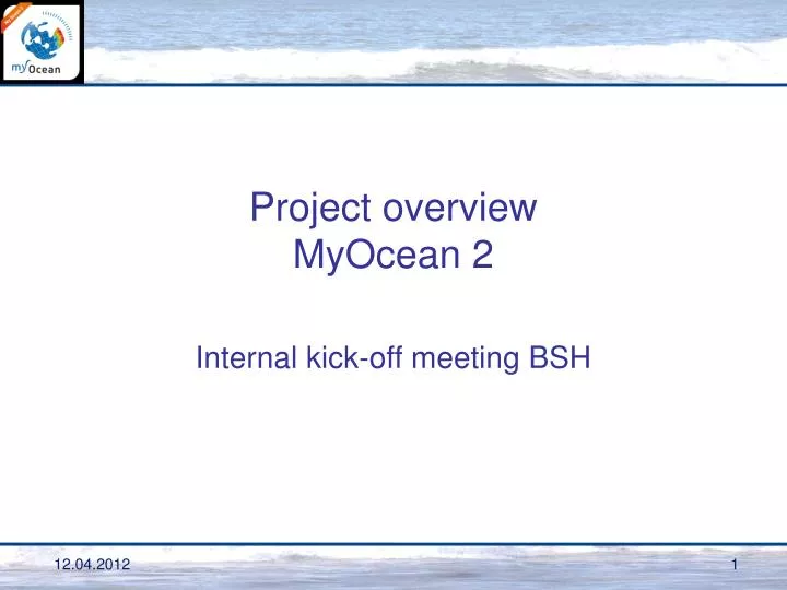 project overview myocean 2