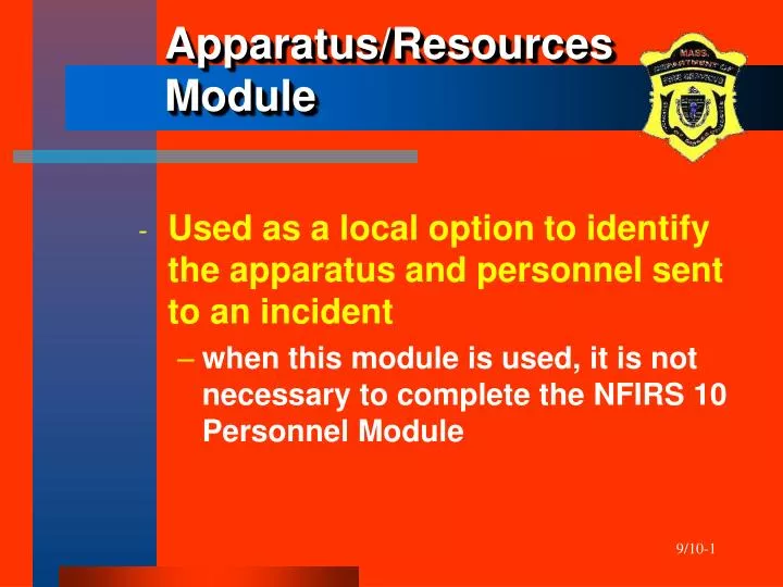 apparatus resources module