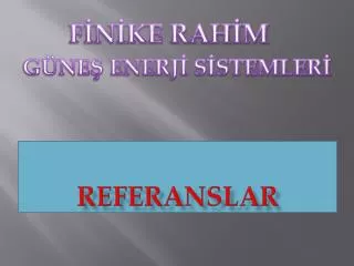 REFERANSLAR