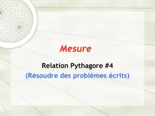 mesure