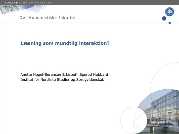 l sning som mundtlig interaktion