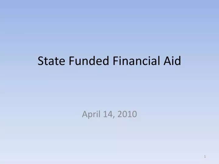 state funded financial aid