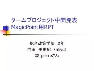 magicpoint rpt