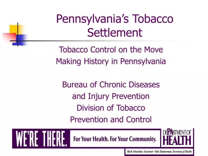 pennsylvania s tobacco settlement