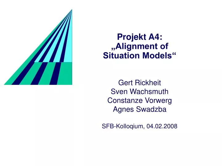 projekt a4 alignment of situation models