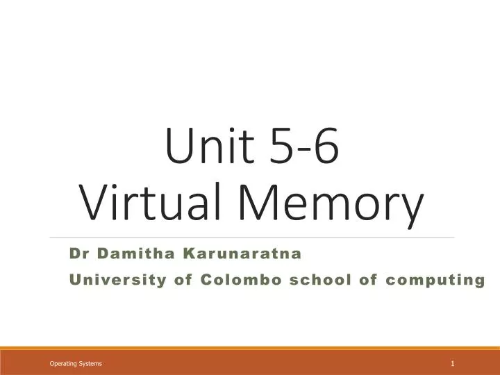 unit 5 6 virtual memory